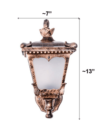 Aluminum casted copper antique finish outdoor wall light