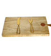 Large Reversible Mango Wood Cutting Board – Eco-Friendly, Solid Wood, No Dyes or Varnish