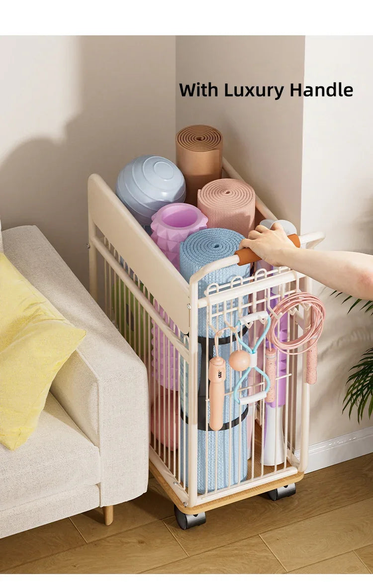 Yoga Equipment Storage Cart