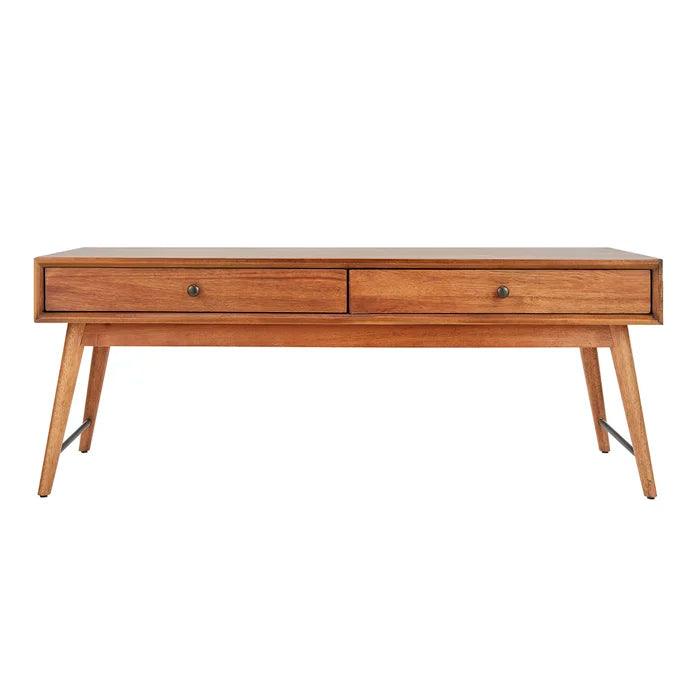 Abico Solid Mango Wood Coffee Table for Liiving Room | Premium Center Table with Drawer