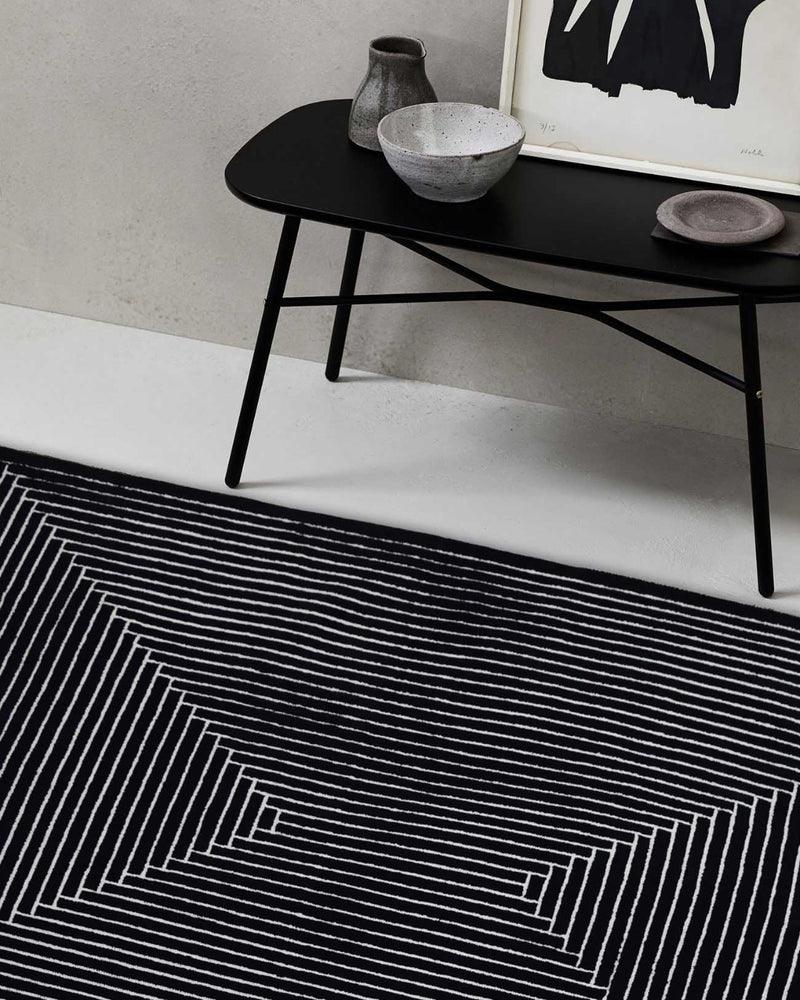 Noir Reversiable Rug 100% Wool - Floor Covering