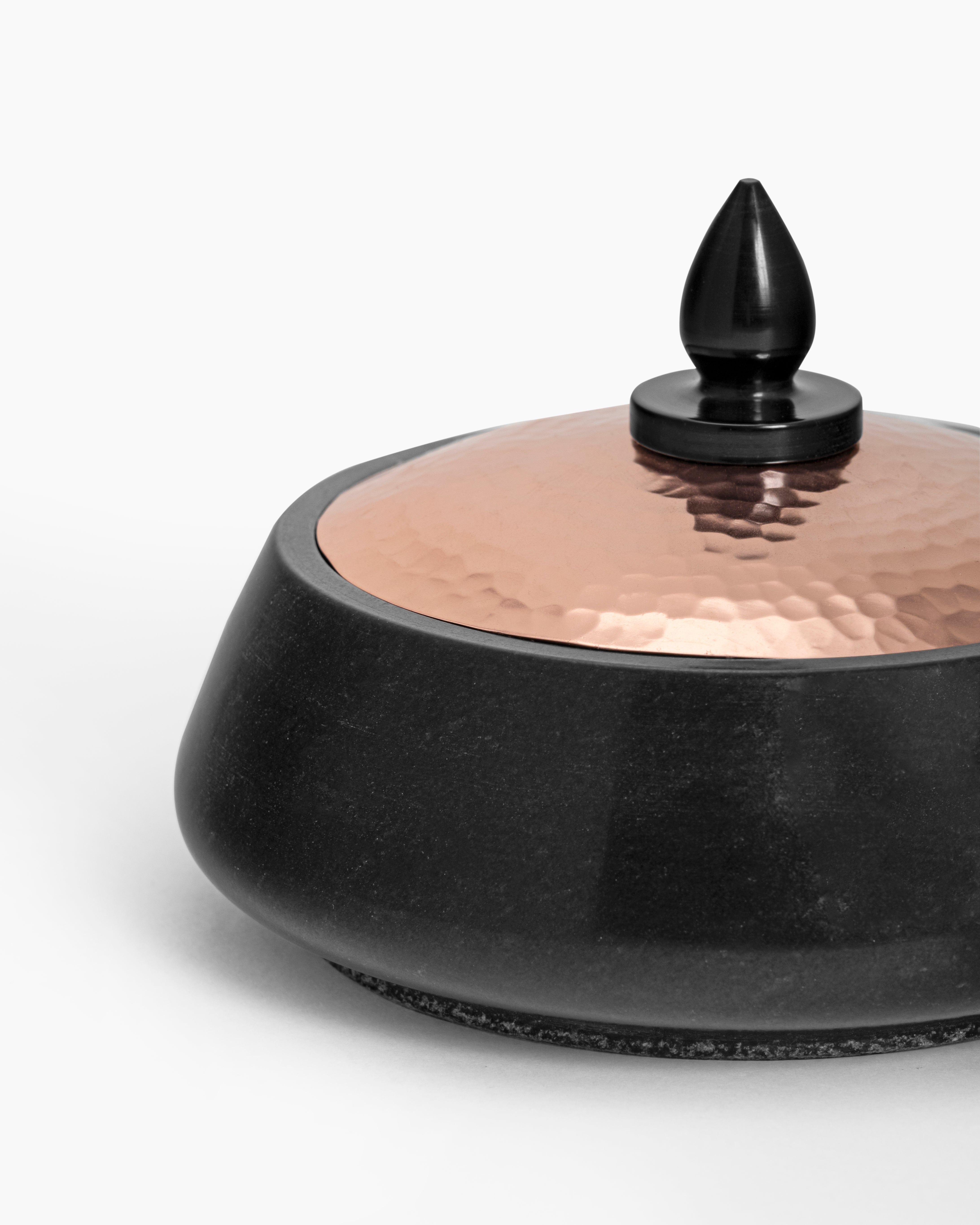 Trinket Box-Black Marble