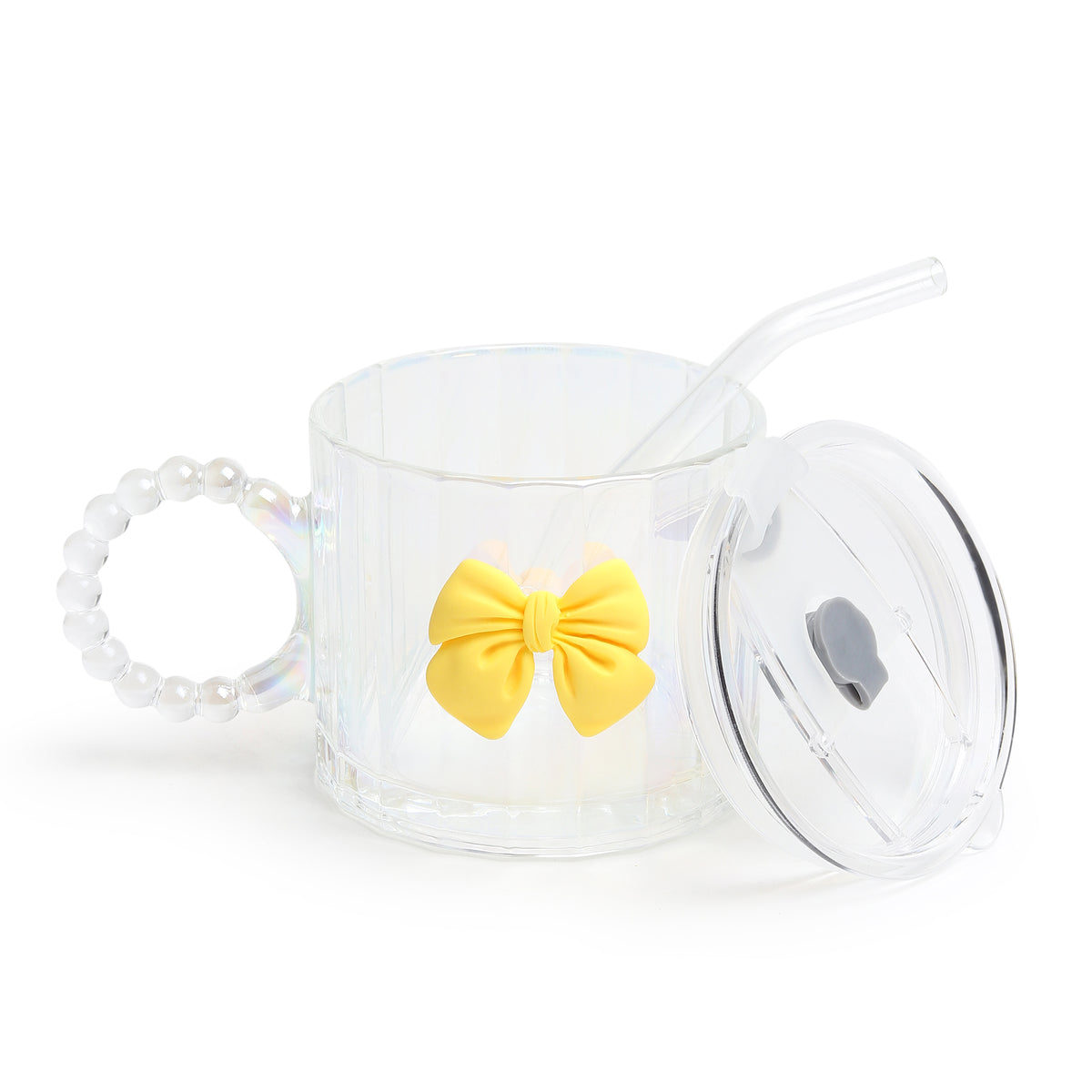 Colette Glass Tumbler Bow