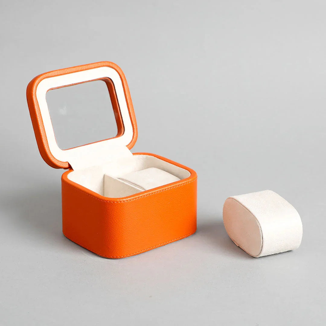 Amara 2 Slot Leather Watch Box