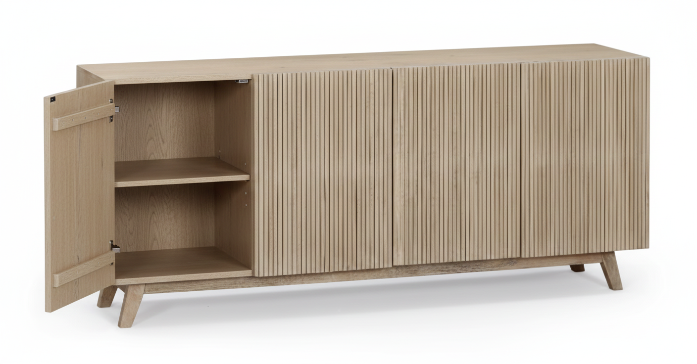 Slatted Credenza  | Mango Wood