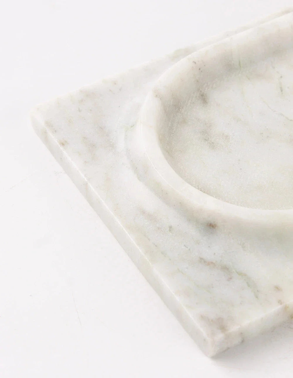 Mesa Marble Tray - White & Green
