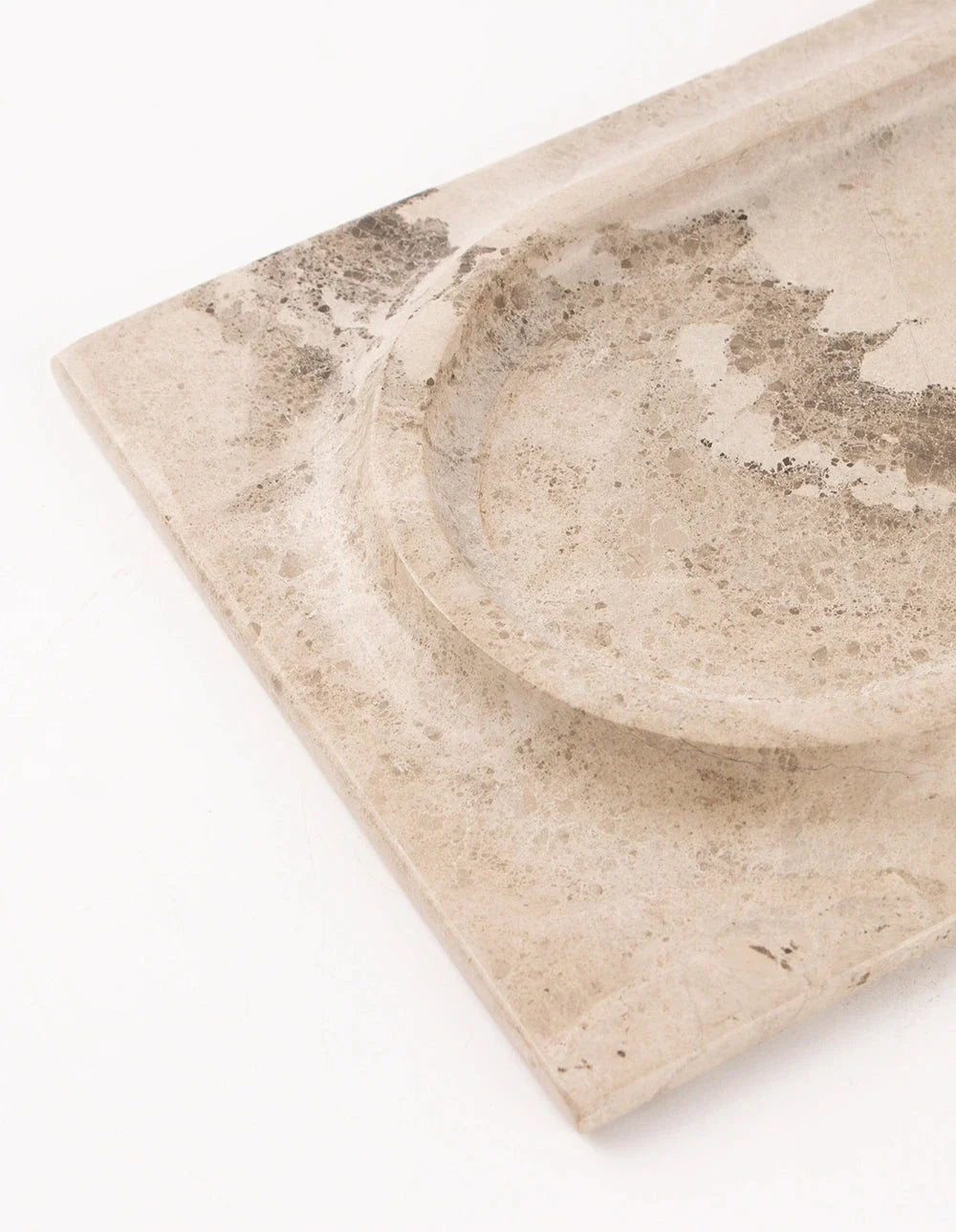 Mesa Marble Tray - Brown