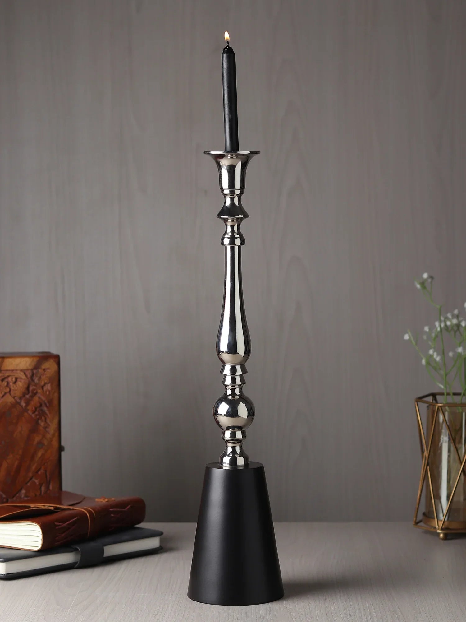 Valora Gold Candle Holder