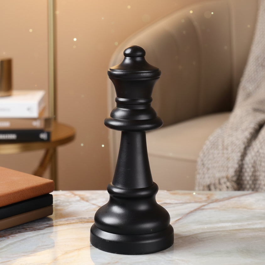 Chess Queen Black Showpiece