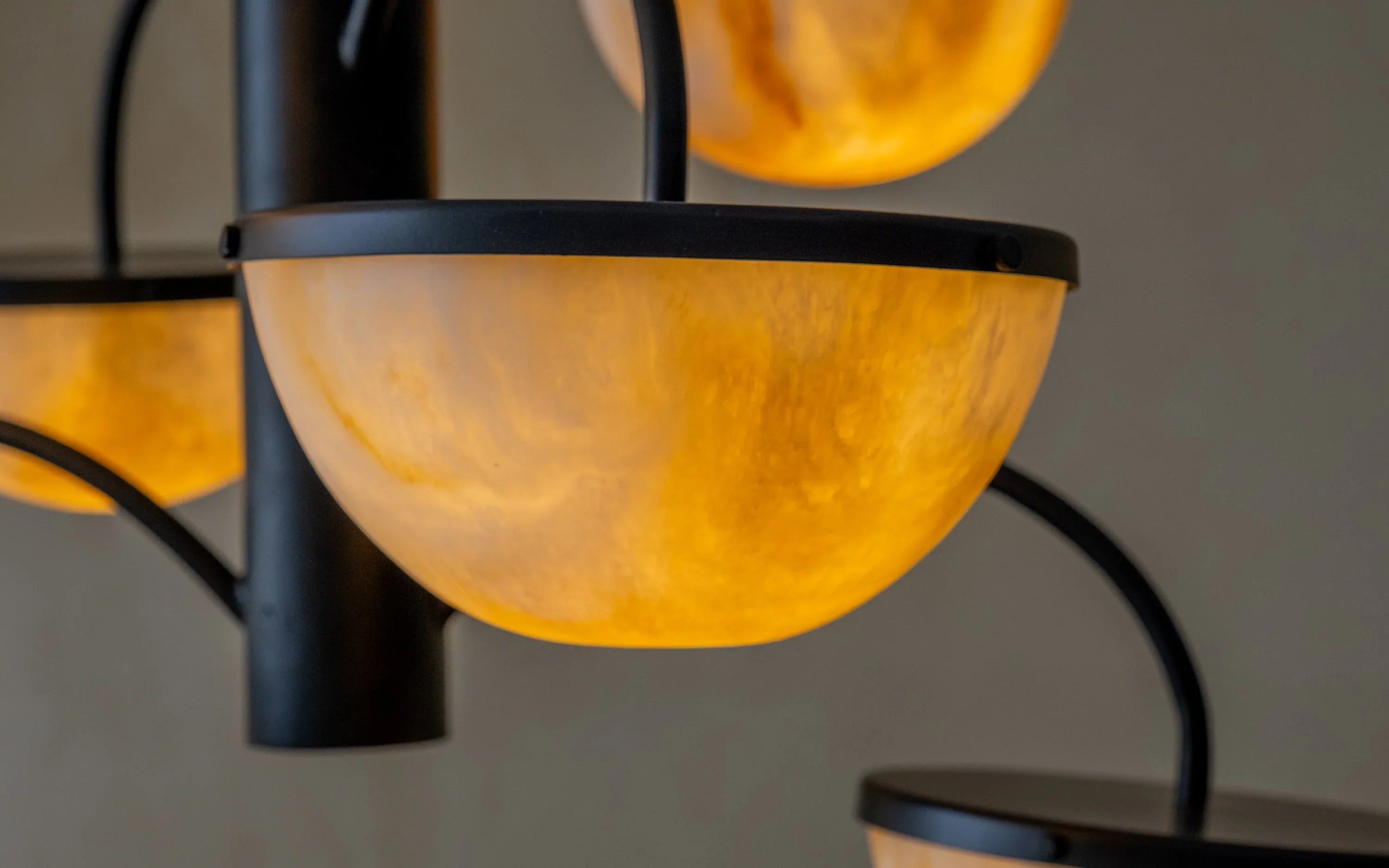 Crater Chandelier | Mild Steel and Resin