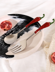 Yin Yang Salad Server Duo