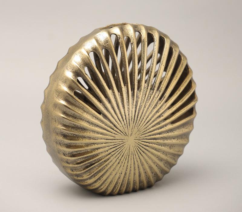 Cynosure Vase | Antique Gold Finished