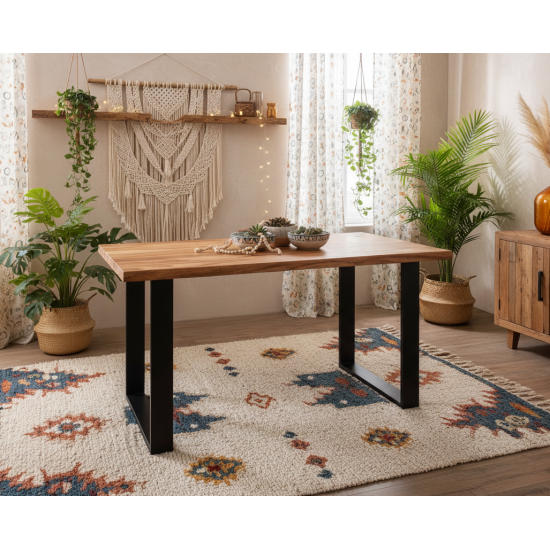 Oakland Dining Table Honey Finish