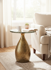 Alba Gold Hammered Table