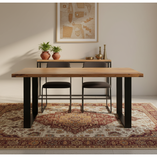 Oakland Dining Table Honey Finish