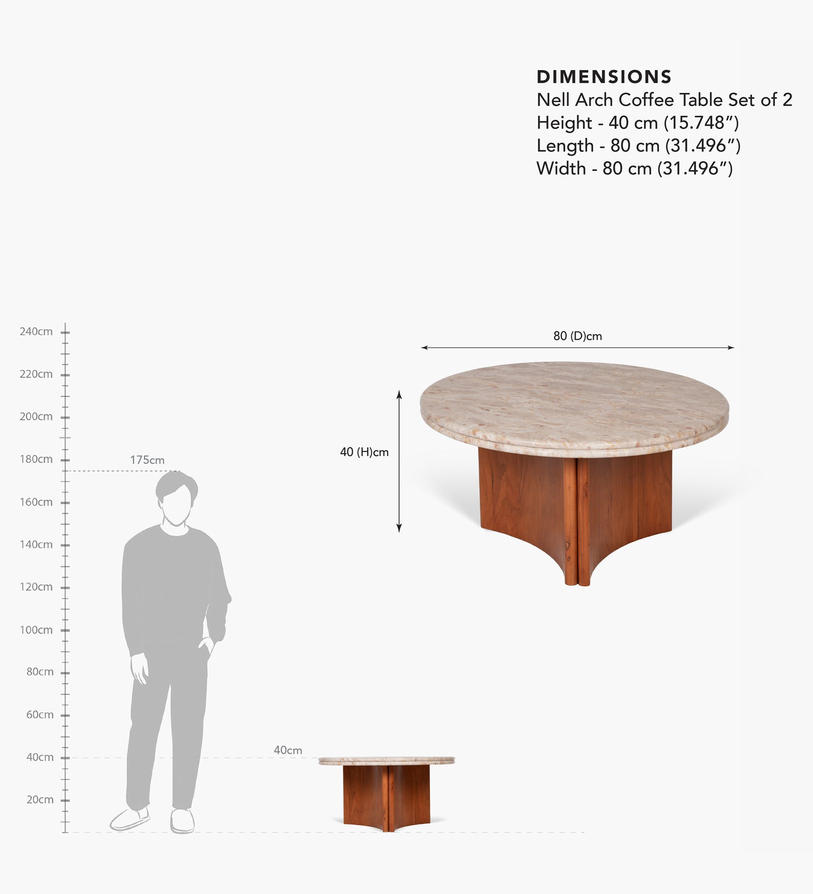 Nell Arch Coffee Table Set of 2
