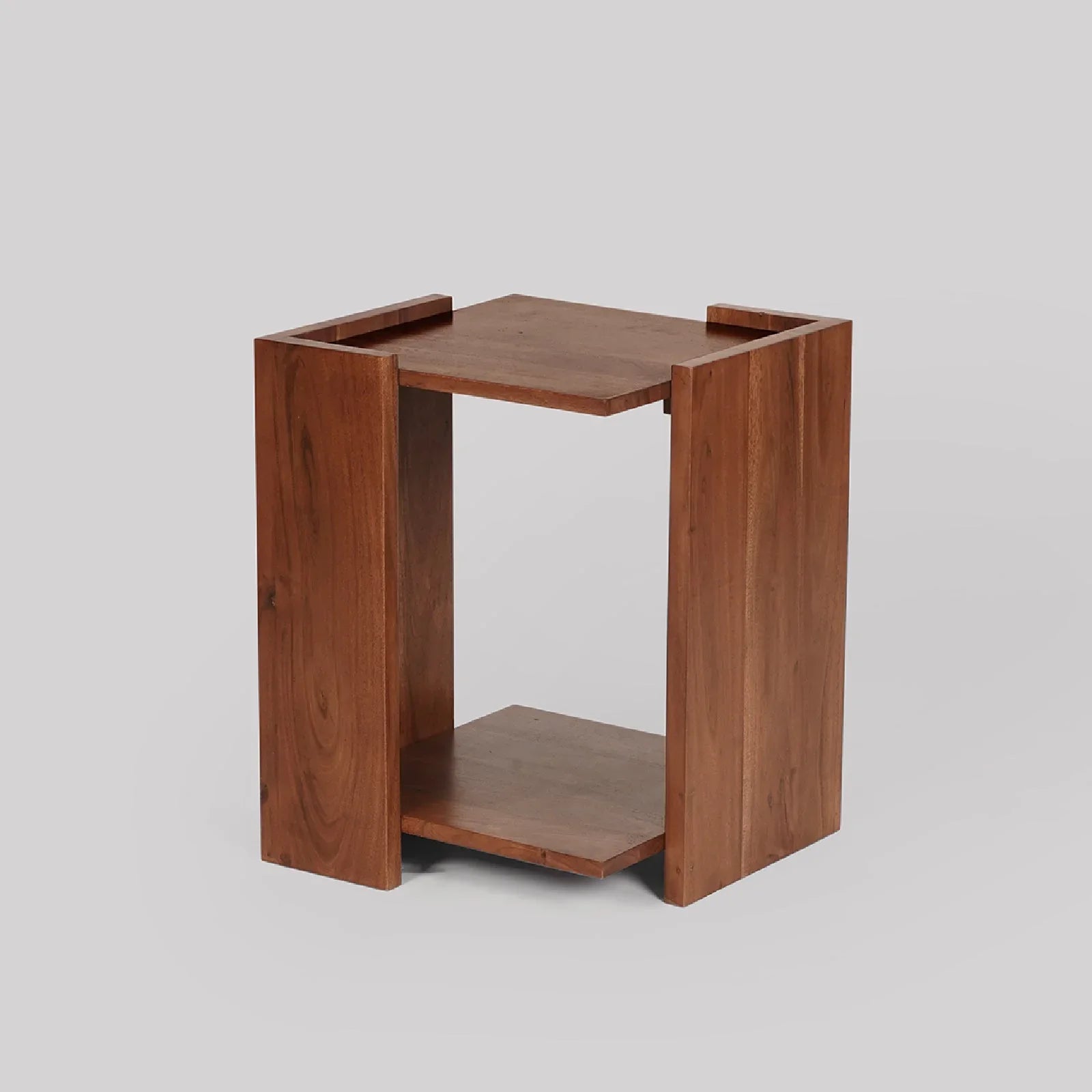 Wharf Acacia Wood Sofa Side Table for Living Room | End Table