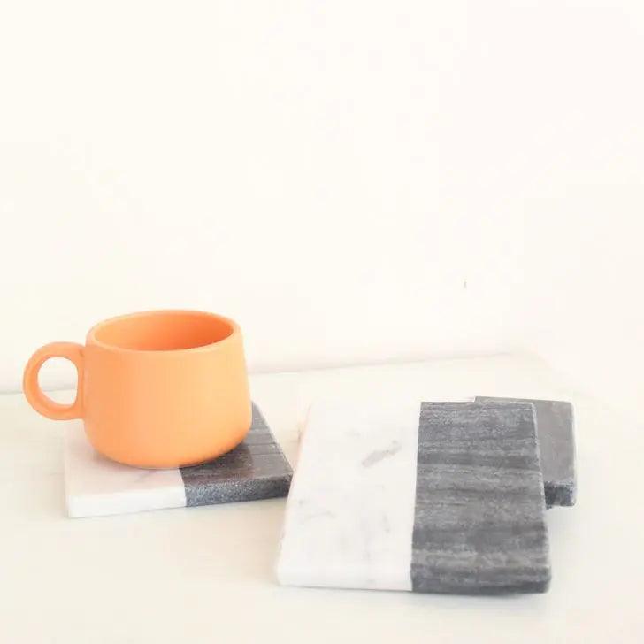 Half And Half Coasters | Marble