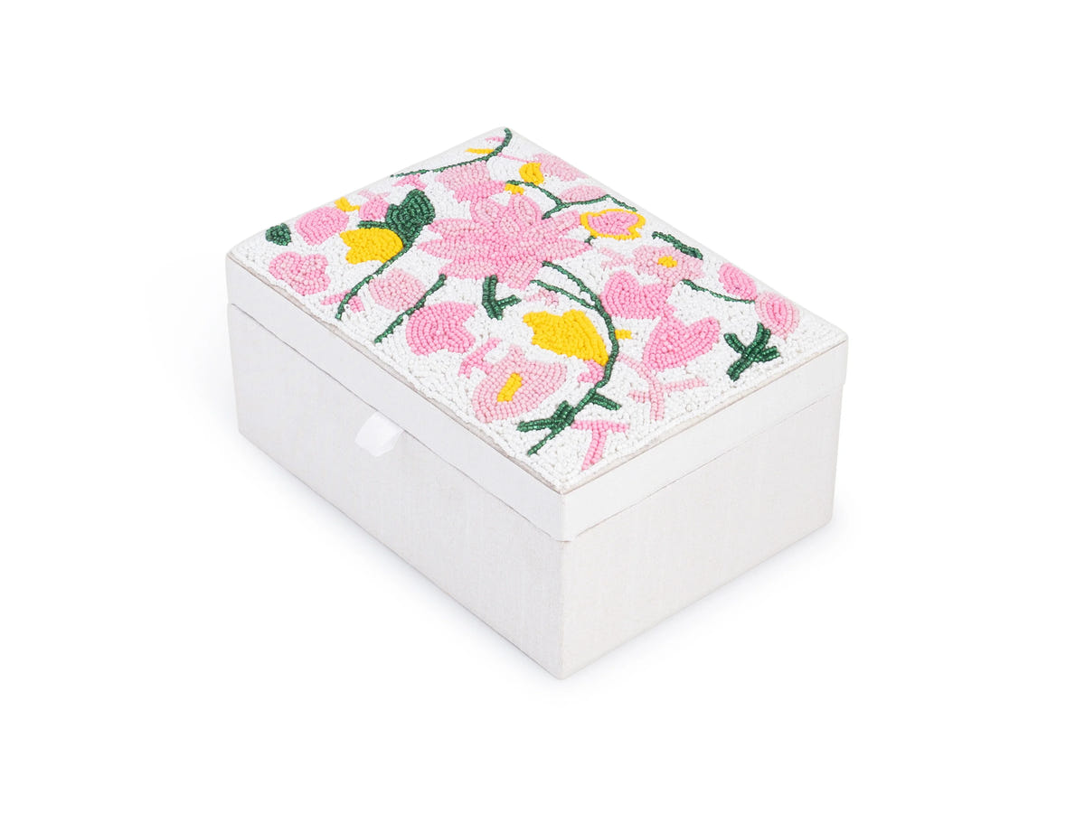 Beaded Square Box