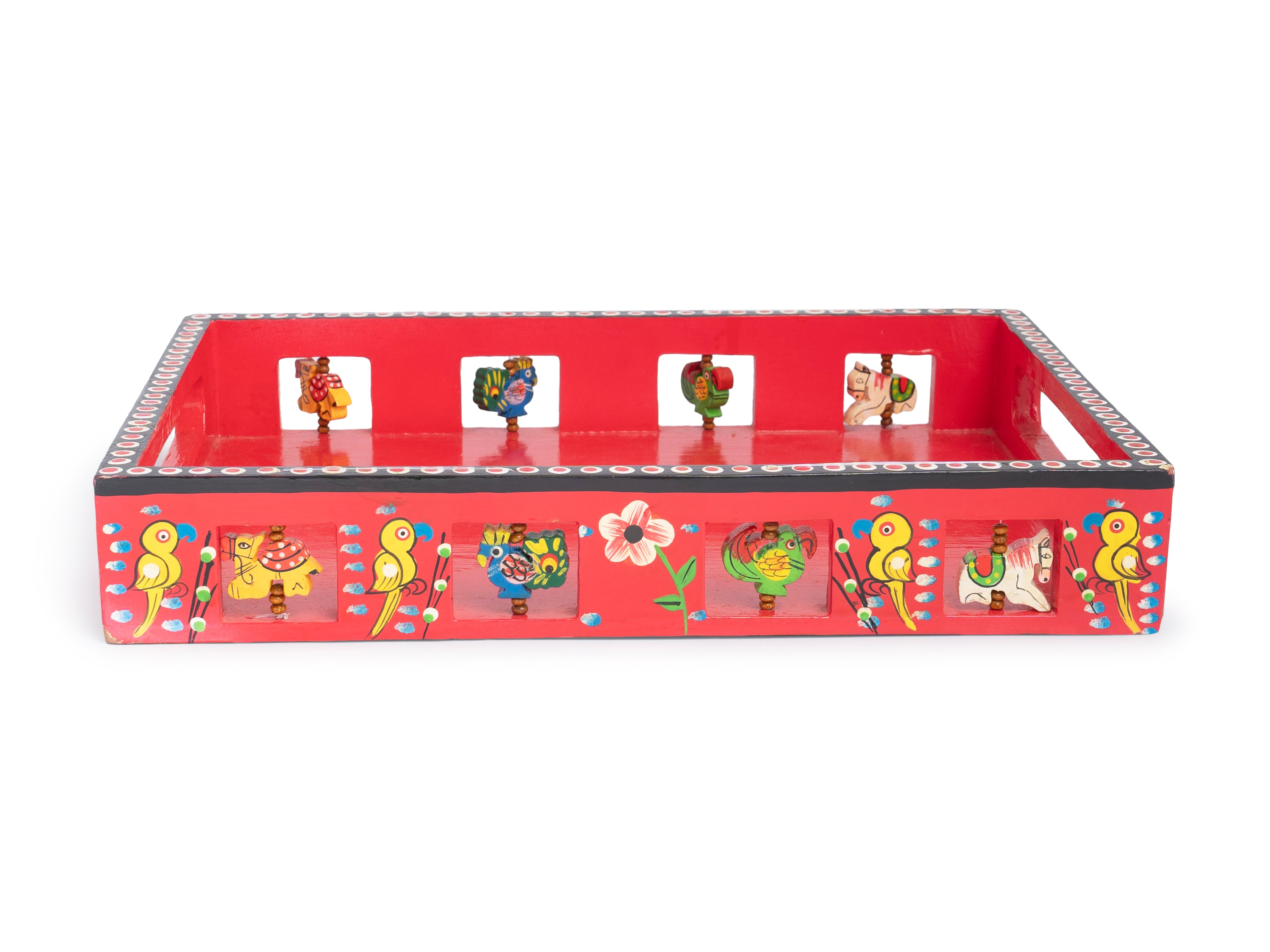 Handpainted Wooden Storage Tray