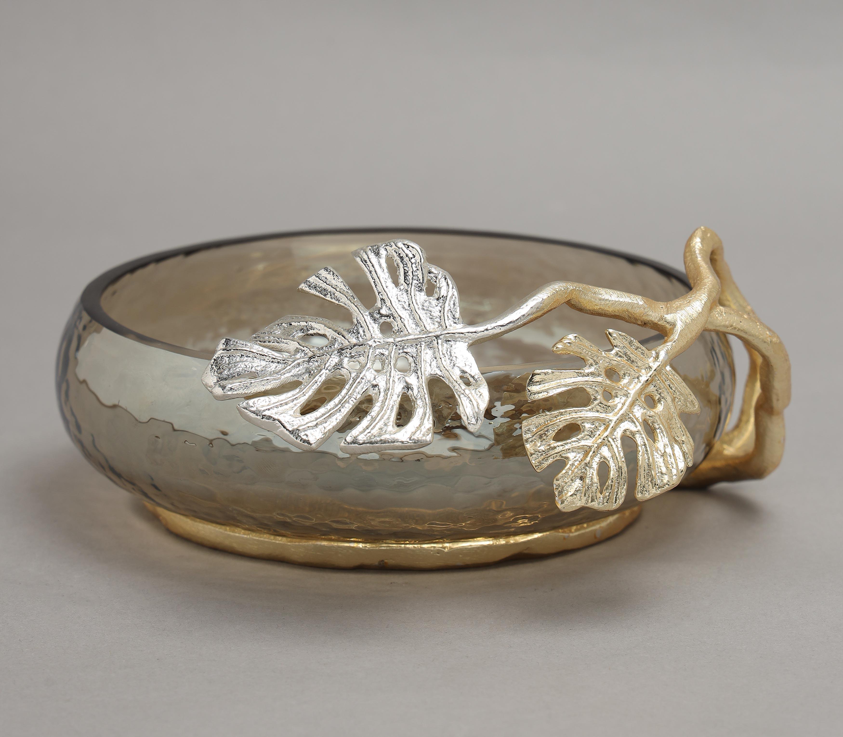 Monstera Designer Leaf Bowl | Decorative Bowl for Luxury Decor at Home