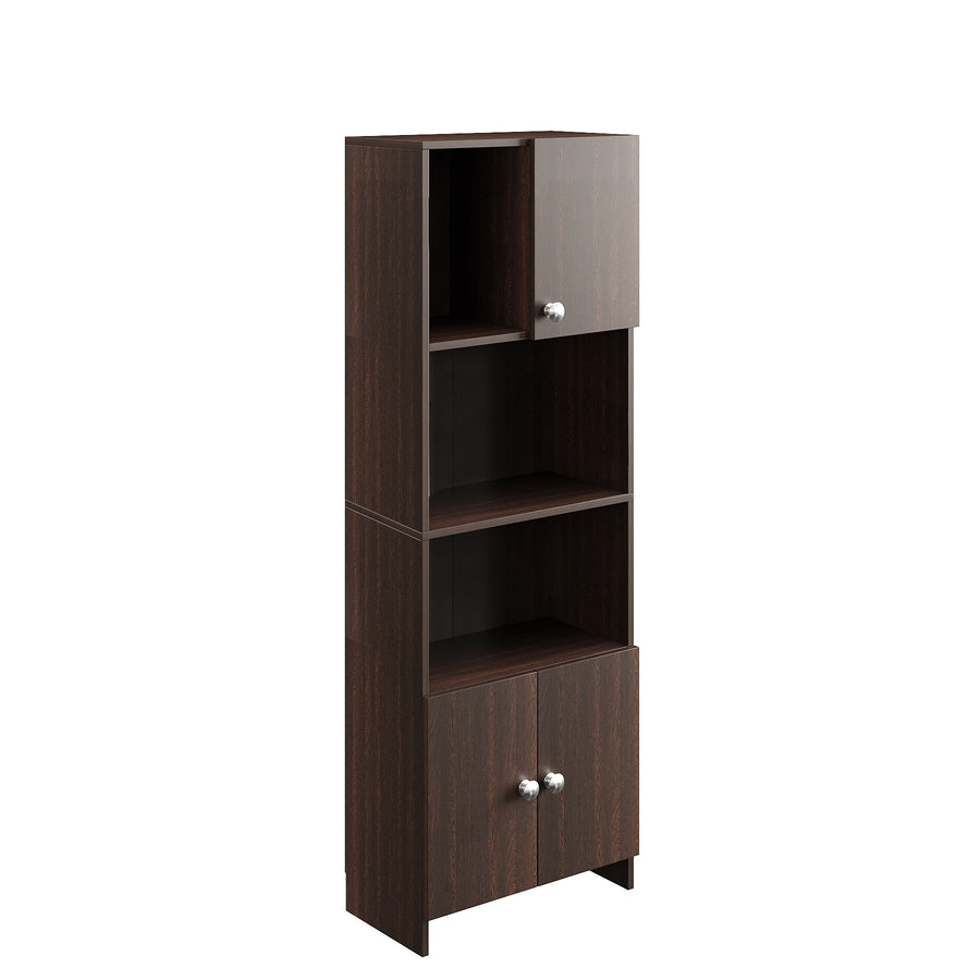 Bookshelf with Doors and Storage Cabinet - Stenza
