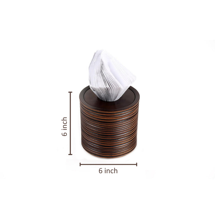 Wooden Tissue Paper Holder | Napkin Holder | For Home & Dining Table Teak Brown Color