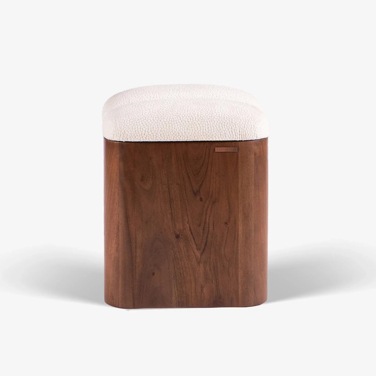 Loaf Pouf | Upholstery and Acacia Wood