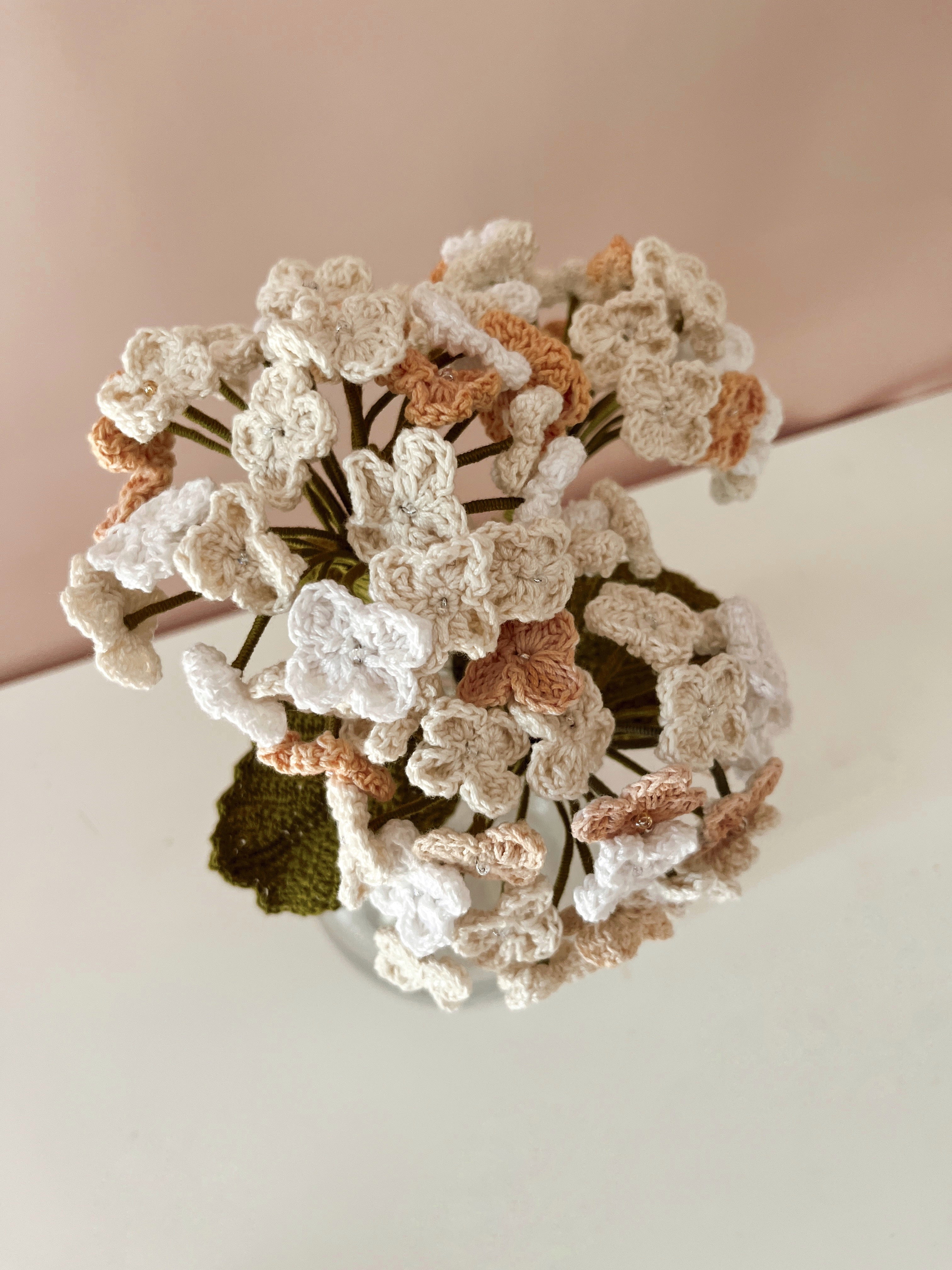 Crochet Hydrangea Flower Without Wrap
