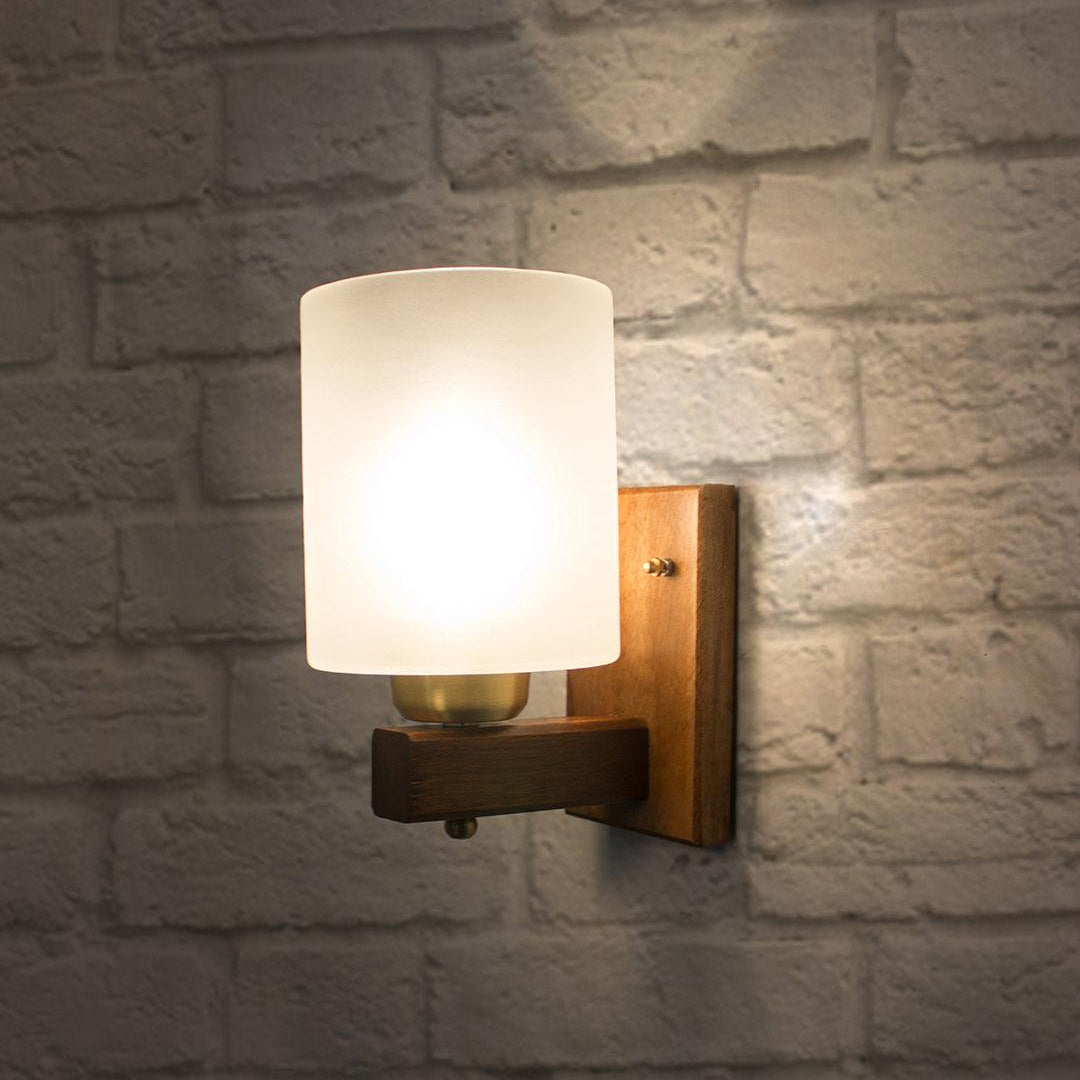 Polo Wooden Single Wall Lamp Sconce