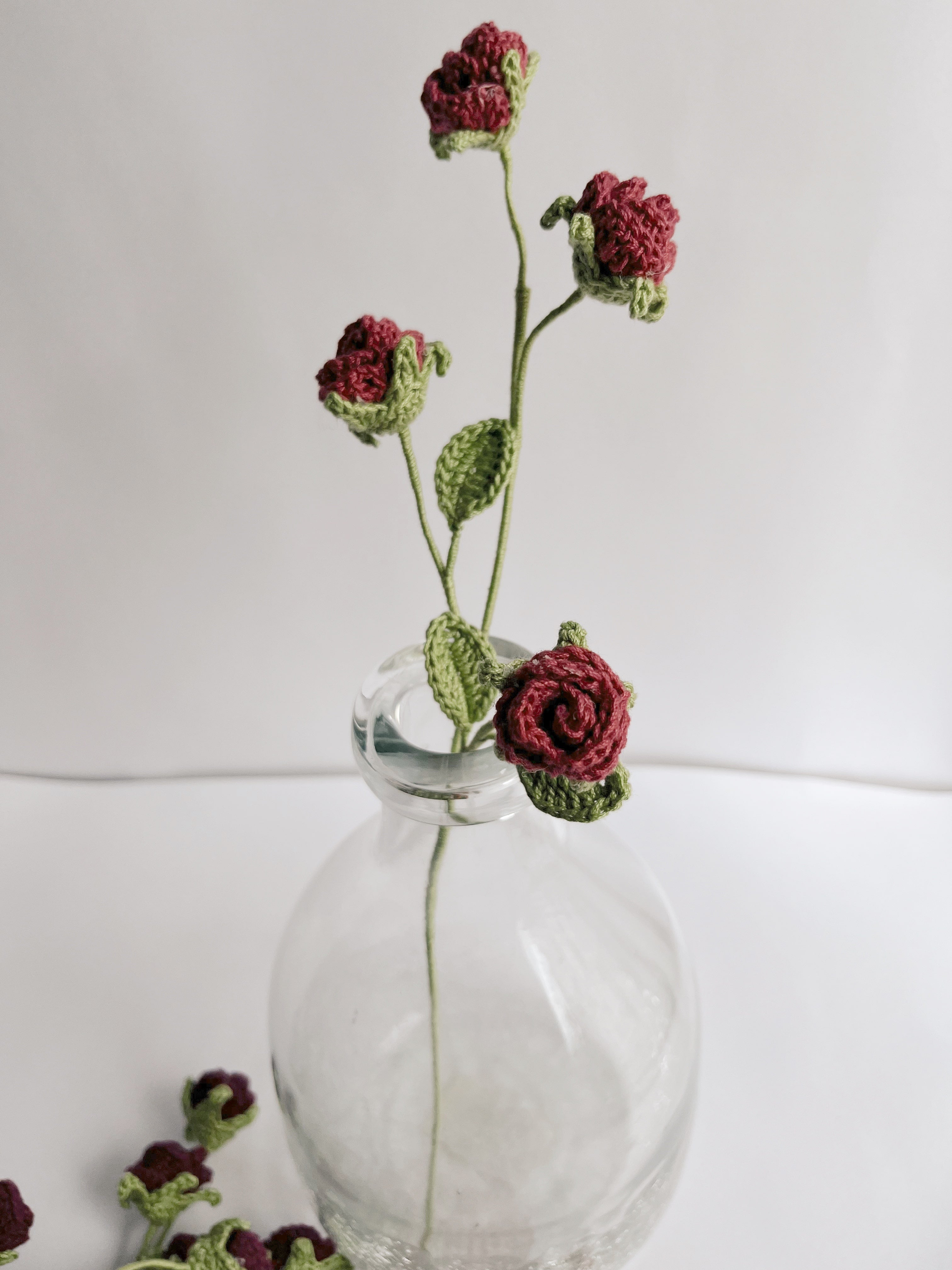 Mini Rose Stick Set Of 2