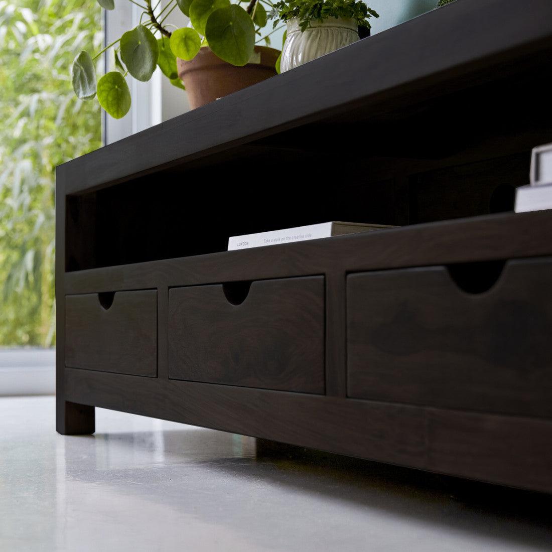 Long Storage Tv Unit | Sheehsam Wood