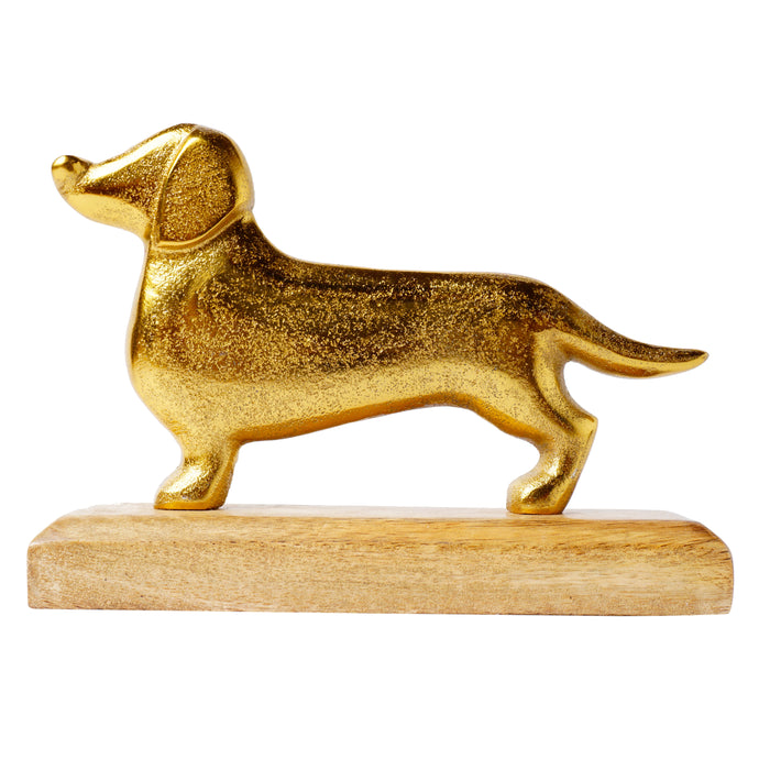 Dog Decor Showpiece - Gold