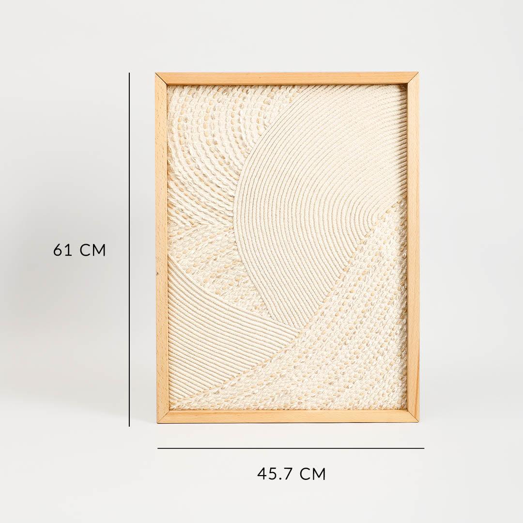 Hester Embroidered Rectangle Wall Art