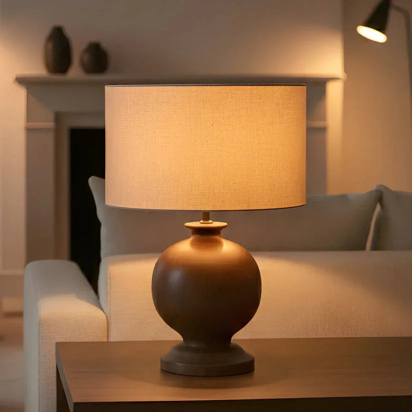 Sierra Handcrafted Mango Wood Table Lamp
