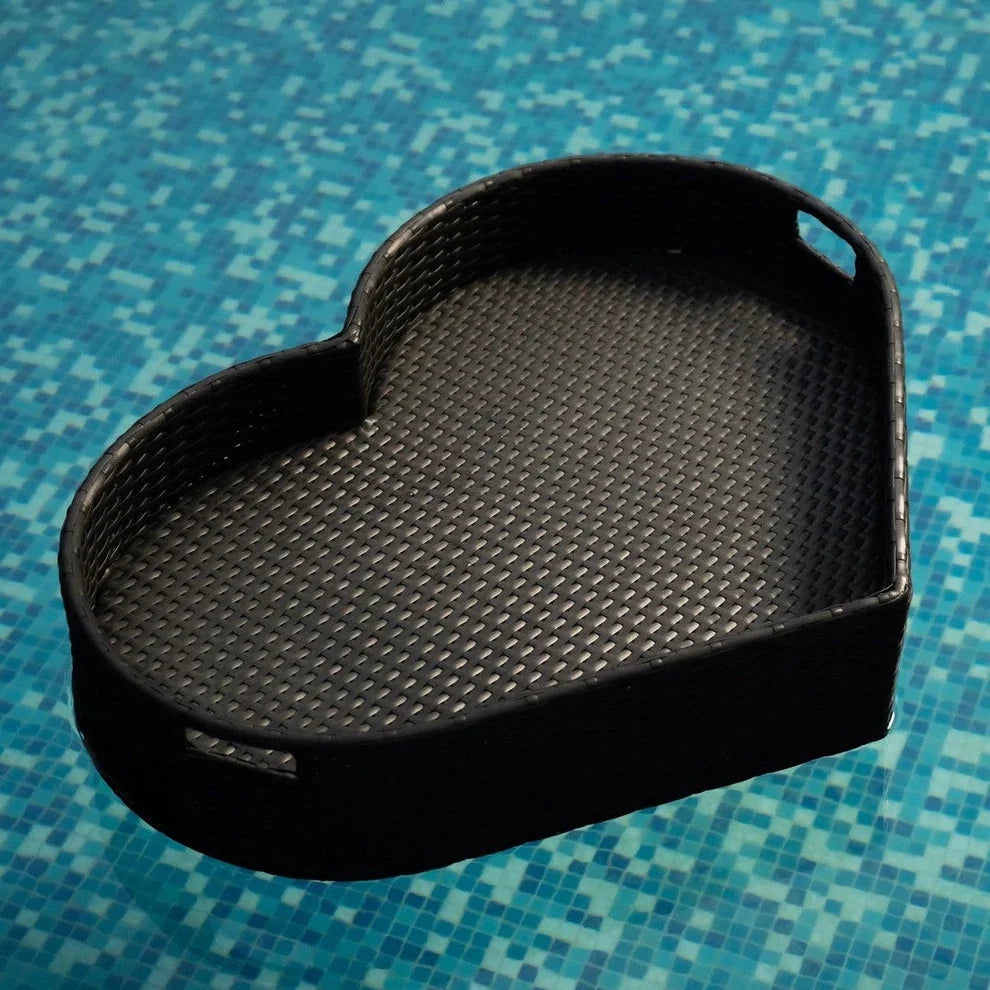 Luxury Brown Heart Shape Floating Tray