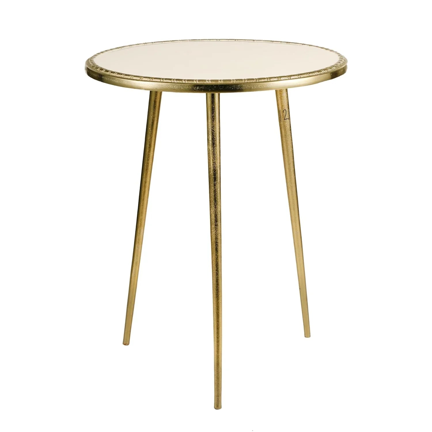 Crown Gold End Table | Royal Modern Side Table for Living Room & Bedroom