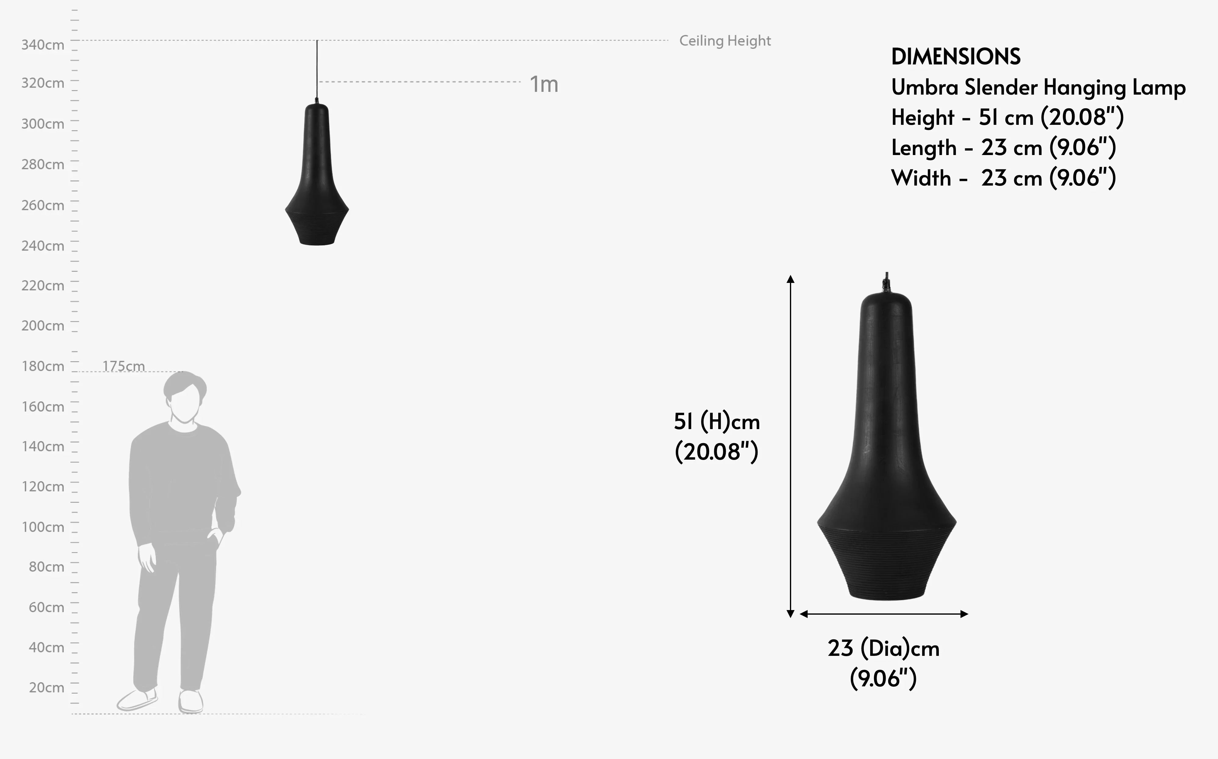 Umbra Slender Hanging Lamp