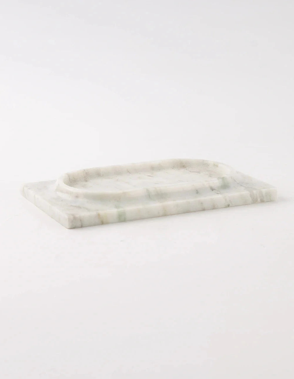Mesa Marble Tray - White & Green