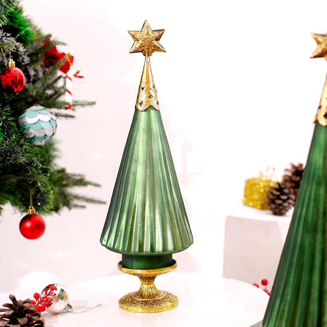 Star Christmas Glass Decorative Tree
