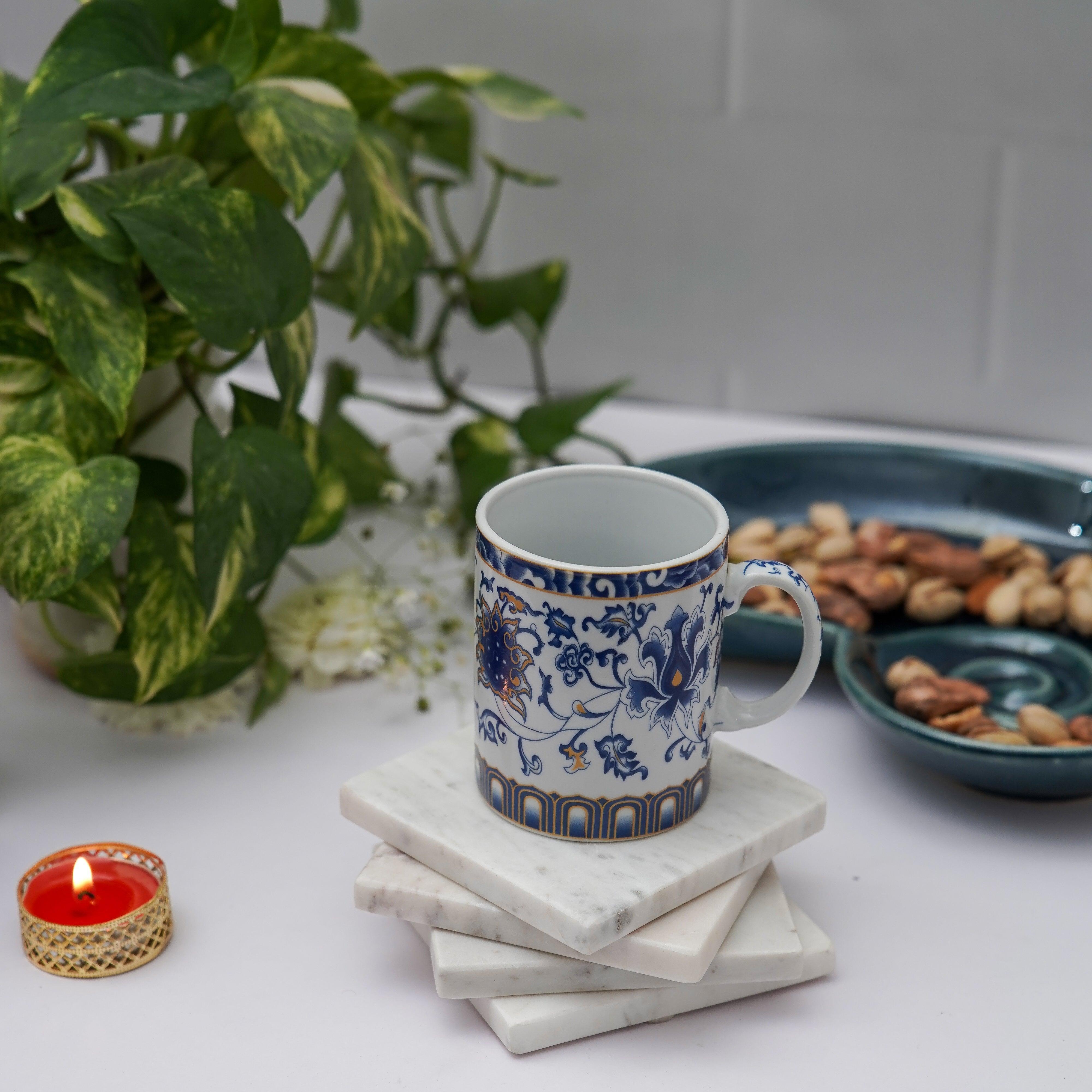 White Marble Plain Coaster for Tea Coffee | Trivets for Dining Table