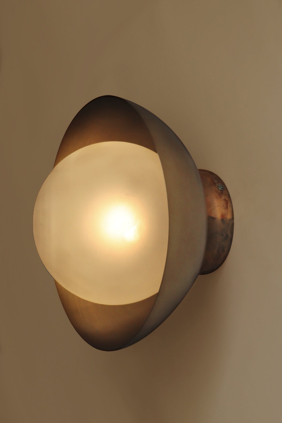 Eclipse Wall Lamp | Brass Designer Wall Light Lamp with Glass Globe for Living Room & Bedroom