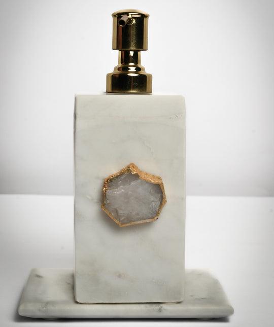 Agate with Marble Soap Dispenser For Bathroom