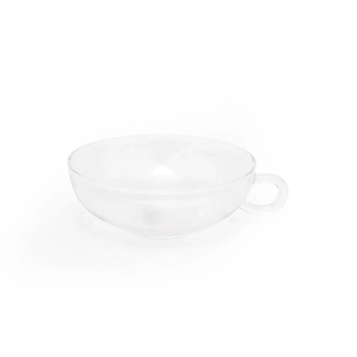 Jg,Tea Cup With Saucer Set of 2 | Glass