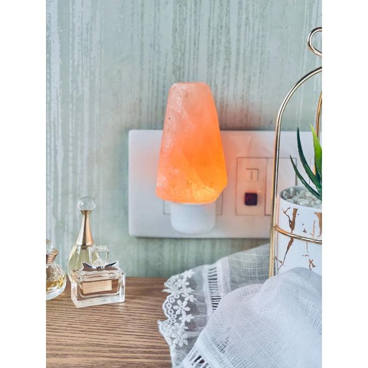 Compact Natural Rock Shape Himalayan Salt Lamp For Vastu Home Decor | Bed Lamp
