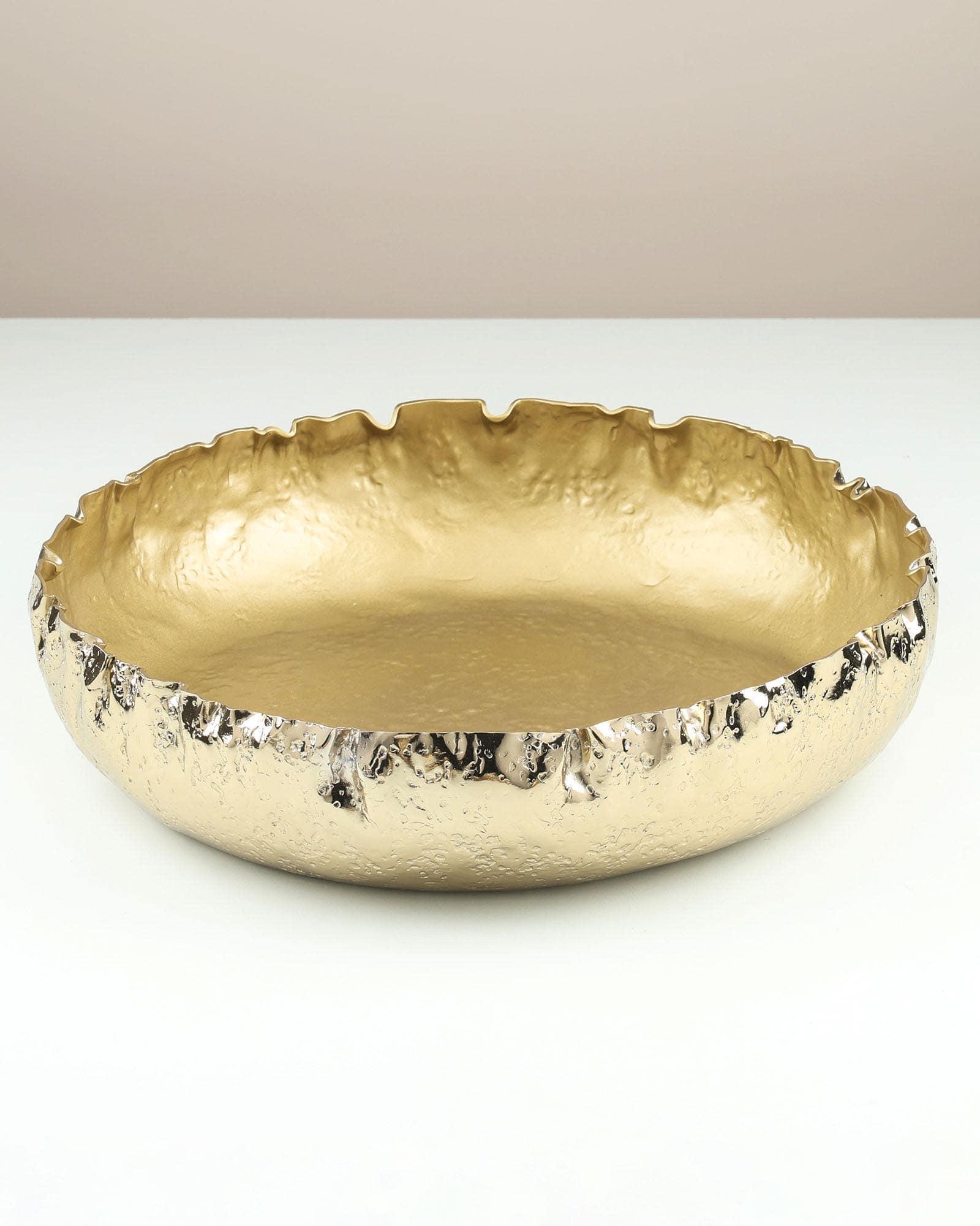 Iris Bowl | Brass Finish in Gold Color
