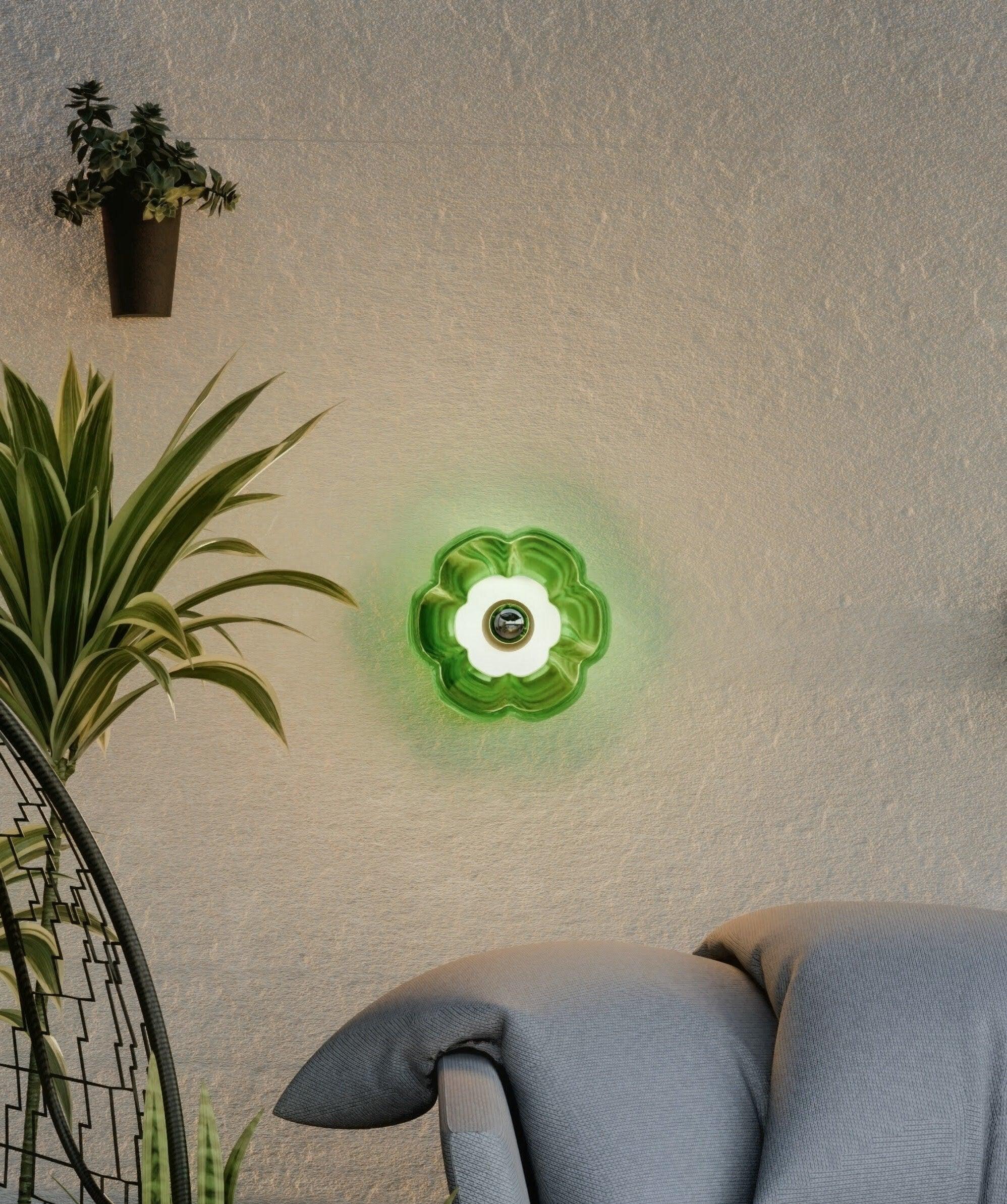 Lotus Inspired Table Lamp | 3D Printed PLA Designer Lamp with Warm LED Light