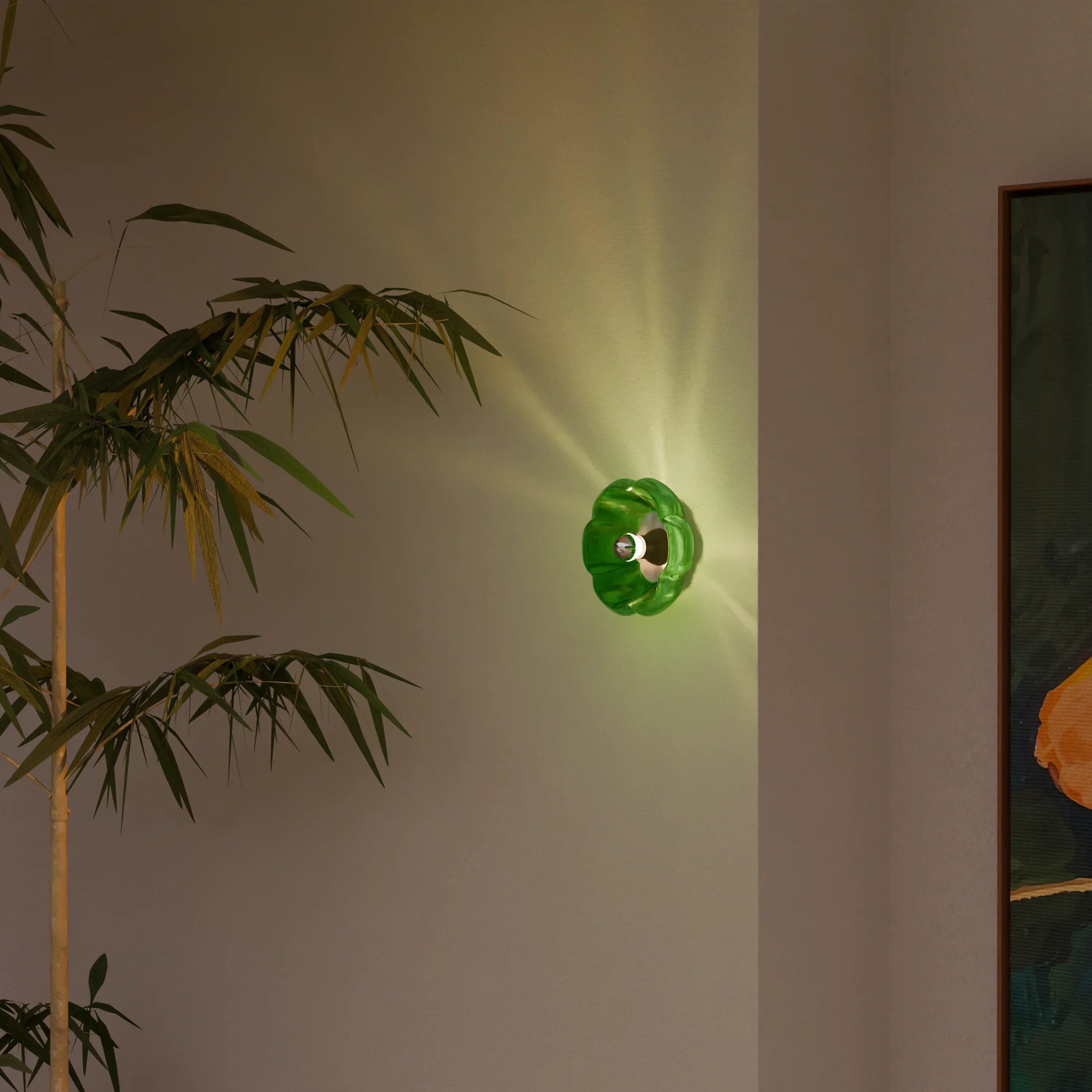 Lotus Inspired Table Lamp | 3D Printed PLA Designer Lamp with Warm LED Light