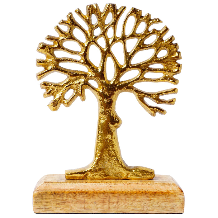 Tree Of Life Decor Showpiece - Gold