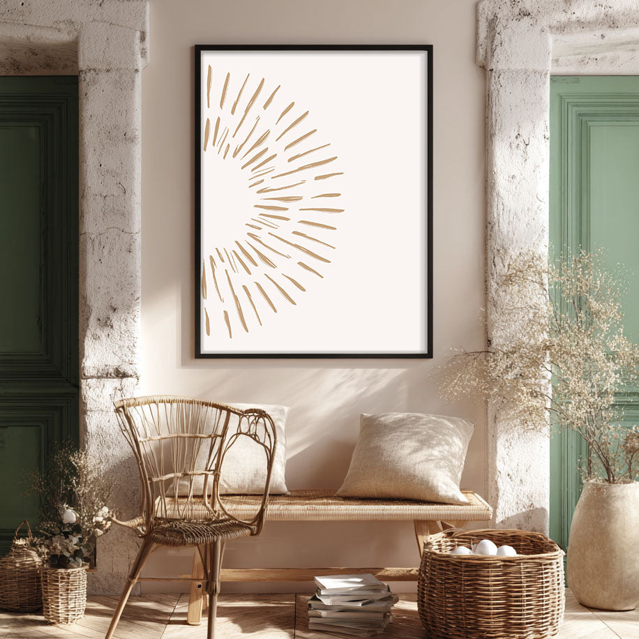 Burst – White – Elegant White Wall Painting